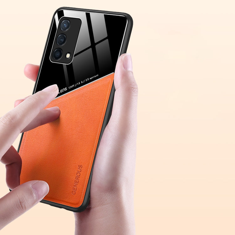 For OPPO K9 All-inclusive Leather Organic Glass Phone Case(Blue) - free shipping - PMC TechLife - Order now!