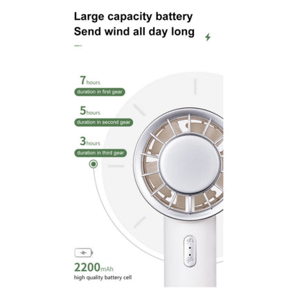 WX-633 Summer Handheld Fan 3 Speeds Semiconductor Cold Compress Desk Fan(White) - Electric Fans by PMC Jewellery | Online Shopping South Africa | PMC Jewellery | Buy Now Pay Later Mobicred