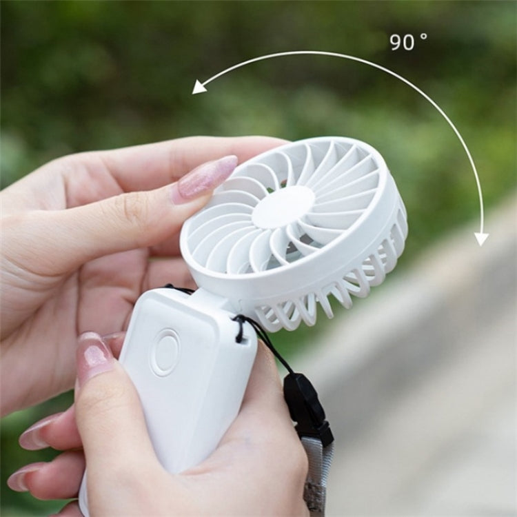 F458 With Neck Rope Summer 3 Speeds Adjustable Foldable Mini Handheld Fan(Orange) - Electric Fans by PMC TechLife | Online Shopping South Africa | PMC TechLife | Buy Now Pay Later Mobicred