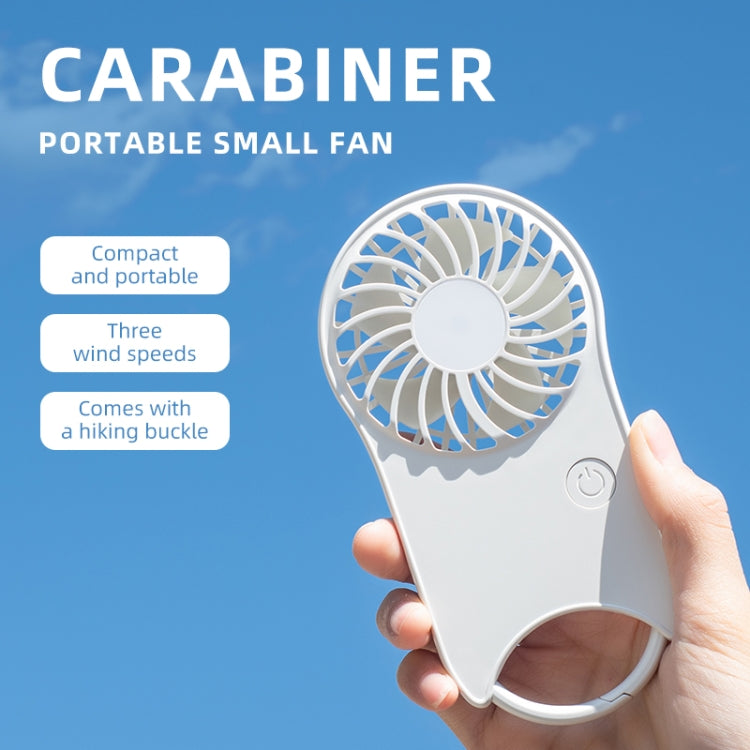 F12 3 Wind Speed Outdoor Summer Cooling Fan Hanging Buckle Mini Handheld Fan(Pink) - Electric Fans by PMC TechLife | Online Shopping South Africa | PMC TechLife | Buy Now Pay Later Mobicred