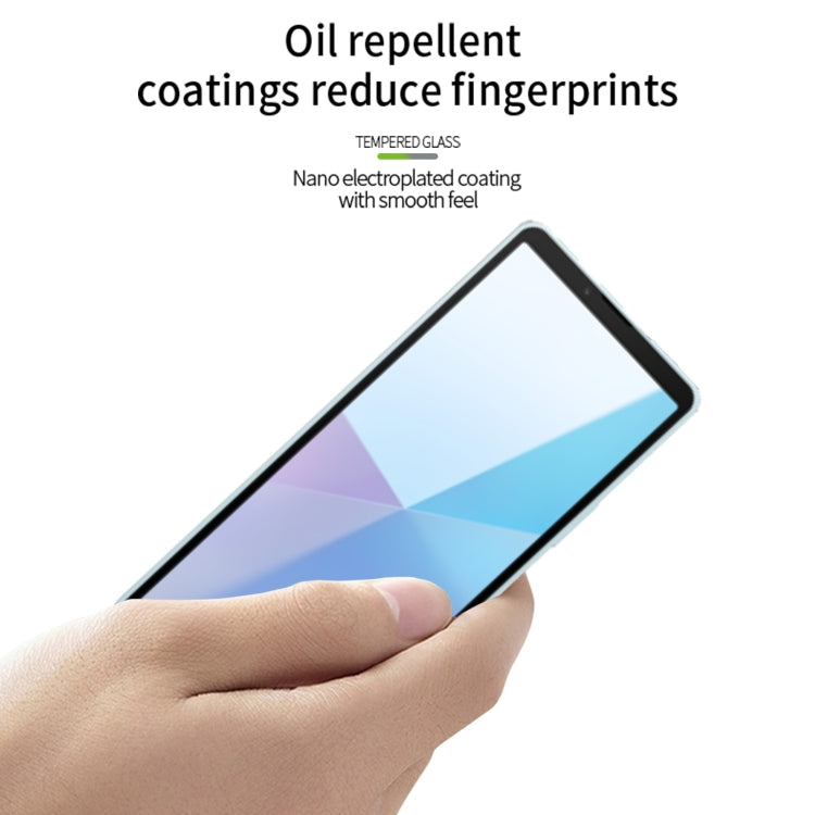 For Sony Xperia 10 VI MOFI 9H 2.5D Full Screen Tempered Glass Film(Black) - free shipping - PMC TechLife - Order now!