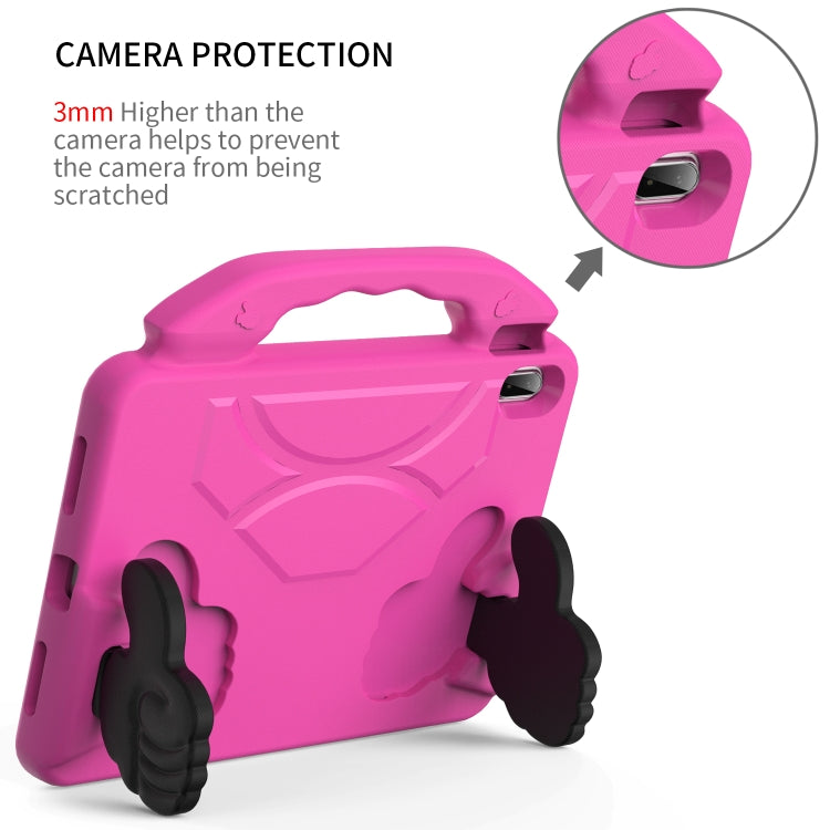 For iPad Air 11 2025 / 2024 Children EVA Shockproof Tablet Case with Thumb Bracket(RoseRed) - free shipping - PMC TechLife - Order now!