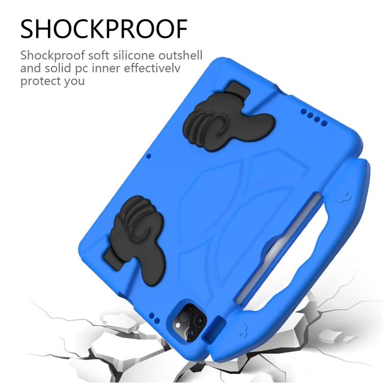 For iPad Pro 11 2024 Children EVA Shockproof Tablet Case with Thumb Bracket(Blue) - iPad Pro 11 2024 Cases by PMC Jewellery | Online Shopping South Africa | PMC Jewellery | Buy Now Pay Later Mobicred