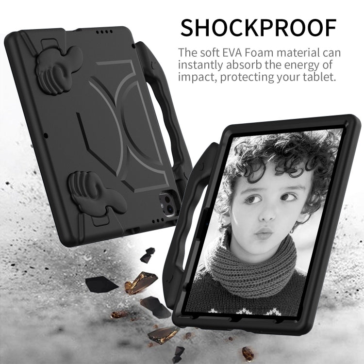 For iPad Pro 13 2024 Children EVA Shockproof Tablet Case with Thumb Bracket(Black) - iPad Pro 13 2024 Cases by PMC Jewellery | Online Shopping South Africa | PMC Jewellery | Buy Now Pay Later Mobicred