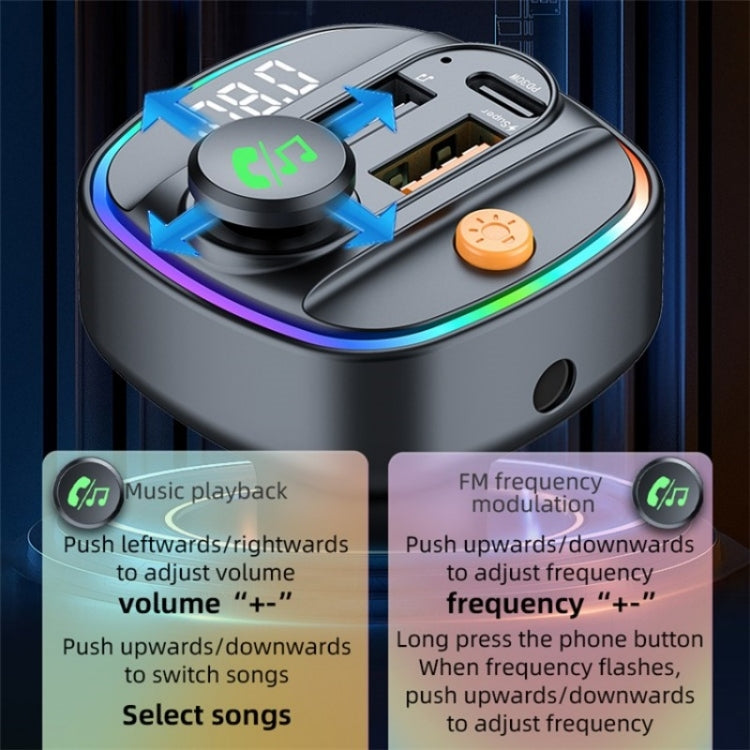 C4S Digital Display Car PD 30W+QC 3.0 Car Charger Audio MP3 Player FM Transmitter - Car Charger by PMC TechLife | Online Shopping South Africa | PMC TechLife | Buy Now Pay Later Mobicred