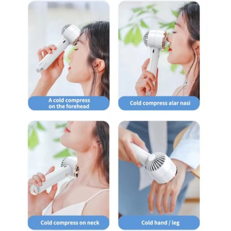 CL02 Outdoor Summer Cooler Cooling Effect Handheld Fan USB Semiconductor Fan(White) - Electric Fans by PMC TechLife | Online Shopping South Africa | PMC TechLife | Buy Now Pay Later Mobicred