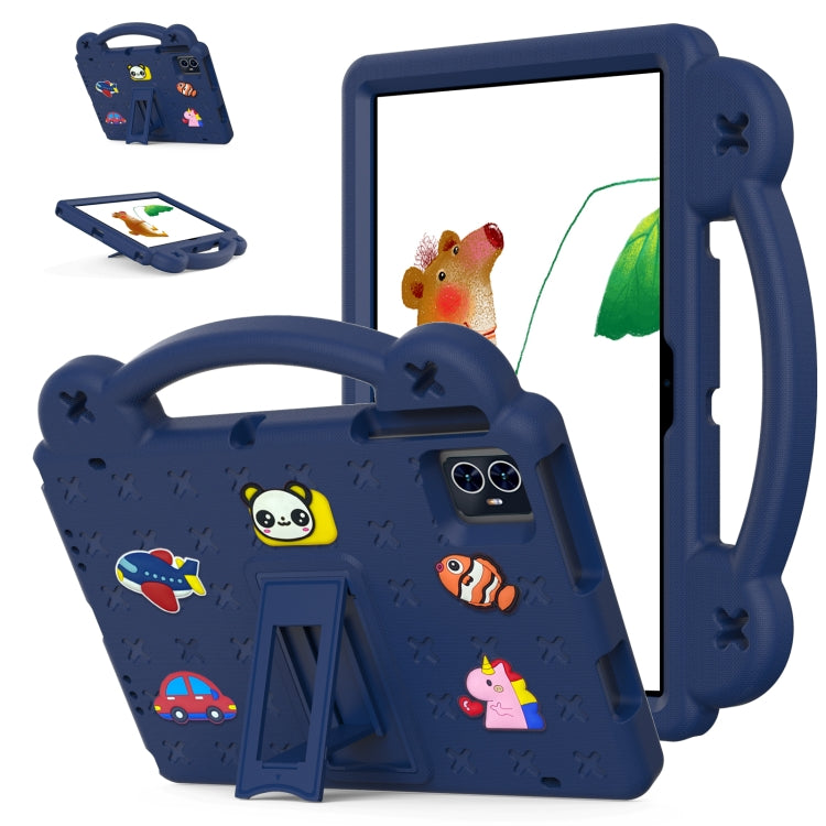 For Blackview Tab 80 10.1 2023 Handle Kickstand Children EVA Shockproof Tablet Case(Navy Blue) - Others by PMC Jewellery | Online Shopping South Africa | PMC Jewellery | Buy Now Pay Later Mobicred