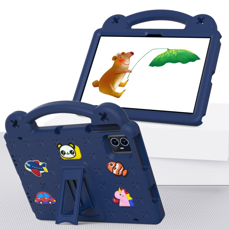 For Blackview Tab 80 10.1 2023 Handle Kickstand Children EVA Shockproof Tablet Case(Navy Blue) - Others by PMC Jewellery | Online Shopping South Africa | PMC Jewellery | Buy Now Pay Later Mobicred