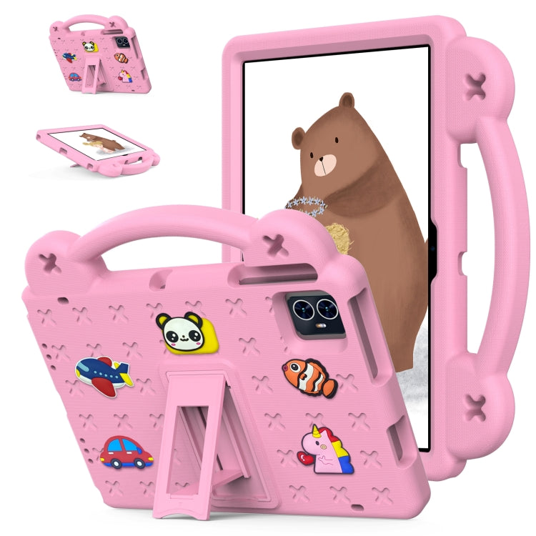 For Walmart ONN 10.1 Gen4 2024 Handle Kickstand Children EVA Shockproof Tablet Case(Pink) - Others by PMC Jewellery | Online Shopping South Africa | PMC Jewellery | Buy Now Pay Later Mobicred