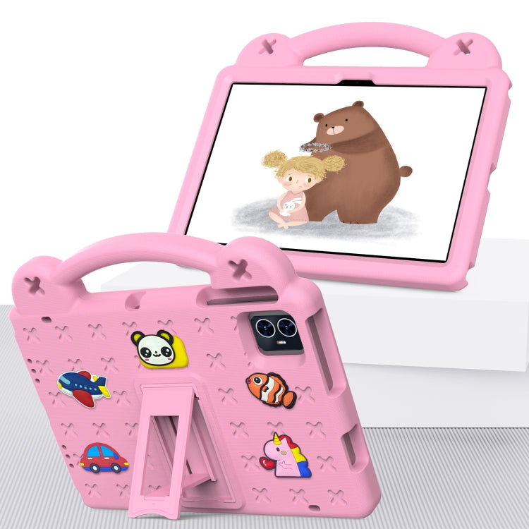 For Walmart ONN 10.1 Gen4 2024 Handle Kickstand Children EVA Shockproof Tablet Case(Pink) - Others by PMC Jewellery | Online Shopping South Africa | PMC Jewellery | Buy Now Pay Later Mobicred