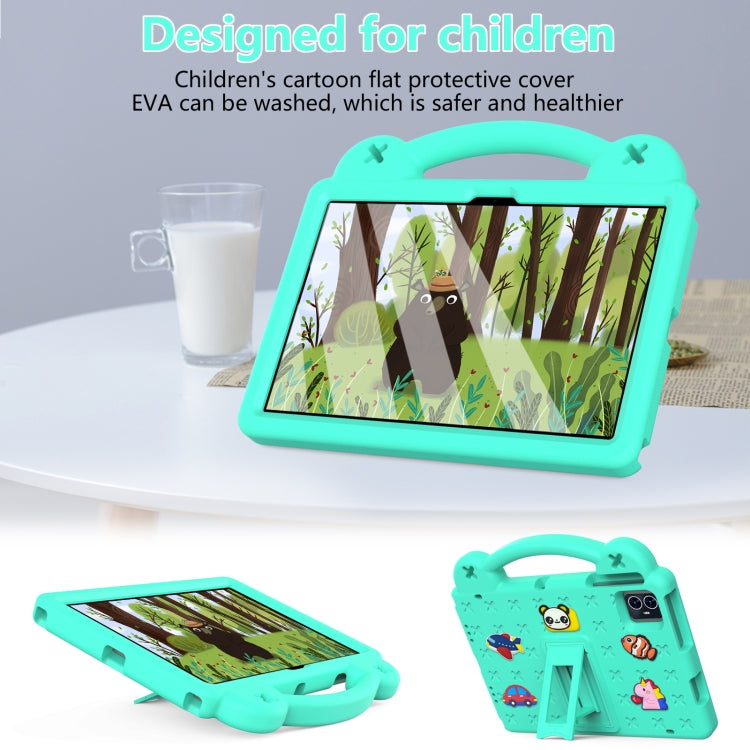 For Walmart ONN 10.1 Gen4 2024 Handle Kickstand Children EVA Shockproof Tablet Case(Mint Green) - Others by PMC TechLife | Online Shopping South Africa | PMC TechLife | Buy Now Pay Later Mobicred