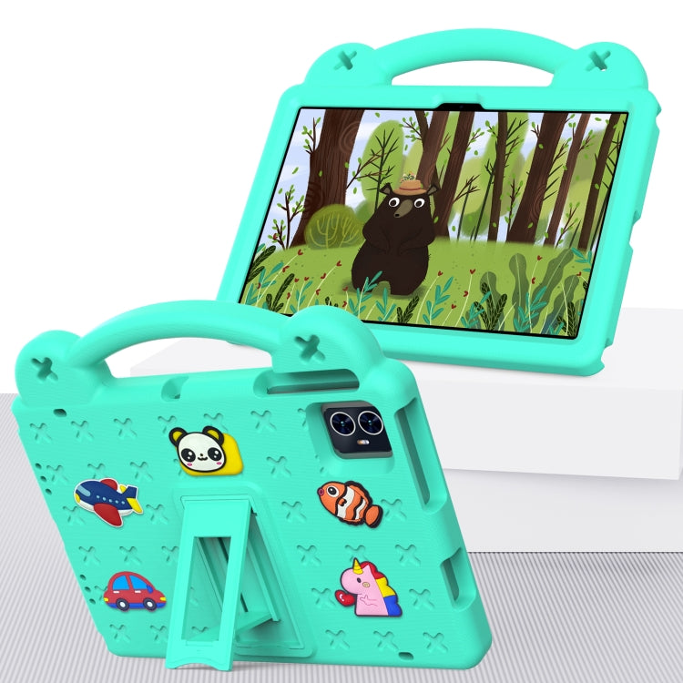 For Walmart ONN 10.1 Gen4 2024 Handle Kickstand Children EVA Shockproof Tablet Case(Mint Green) - Others by PMC TechLife | Online Shopping South Africa | PMC TechLife | Buy Now Pay Later Mobicred