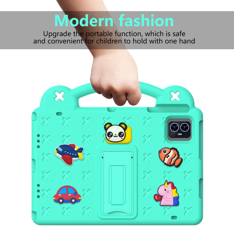 For Walmart ONN 10.1 Gen4 2024 Handle Kickstand Children EVA Shockproof Tablet Case(Mint Green) - Others by PMC TechLife | Online Shopping South Africa | PMC TechLife | Buy Now Pay Later Mobicred