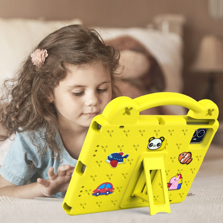 For Walmart ONN 10.1 Gen4 2024 Handle Kickstand Children EVA Shockproof Tablet Case(Yellow) - Others by PMC TechLife | Online Shopping South Africa | PMC TechLife | Buy Now Pay Later Mobicred
