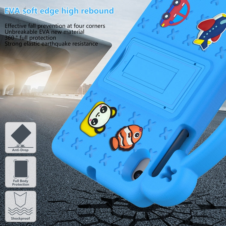 For Walmart Onn 7.0 Gen4 2024 Handle Kickstand Children EVA Shockproof Tablet Case(Sky Blue) - Others by PMC TechLife | Online Shopping South Africa | PMC TechLife | Buy Now Pay Later Mobicred