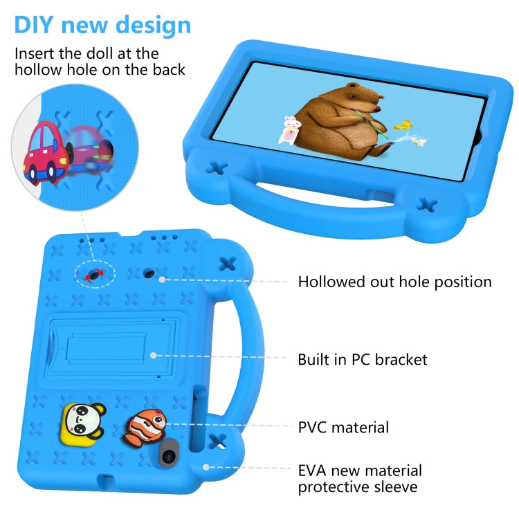 For Walmart Onn 7.0 Gen4 2024 Handle Kickstand Children EVA Shockproof Tablet Case(Sky Blue) - Others by PMC TechLife | Online Shopping South Africa | PMC TechLife | Buy Now Pay Later Mobicred