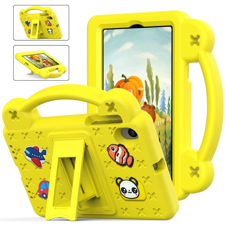 For Walmart Onn 7.0 Gen4 2024 Handle Kickstand Children EVA Shockproof Tablet Case(Yellow) - Others by PMC TechLife | Online Shopping South Africa | PMC TechLife | Buy Now Pay Later Mobicred