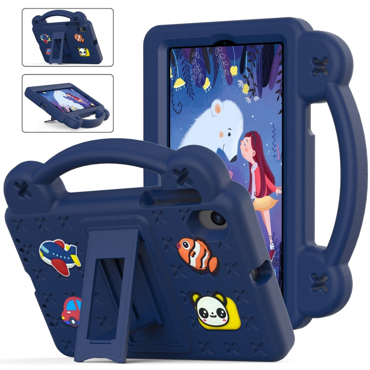 For Walmart Onn 7.0 Gen4 2024 Handle Kickstand Children EVA Shockproof Tablet Case(Navy Blue) - Others by PMC TechLife | Online Shopping South Africa | PMC TechLife | Buy Now Pay Later Mobicred