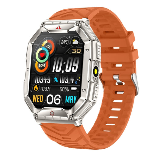 KR82 2.1 inch Color Screen Smart Watch, Support Bluetooth Call / Health Monitoring(Orange) - Smart Wristbands by PMC Jewellery | Online Shopping South Africa | PMC Jewellery | Buy Now Pay Later Mobicred