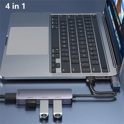 T203 USB + Type-C 3.0 Converter Hub 5Gbps USB 3.0 Data Transfer Adapter for Laptop / Tablet PC - USB 3.0 HUB by PMC Jewellery | Online Shopping South Africa | PMC Jewellery | Buy Now Pay Later Mobicred