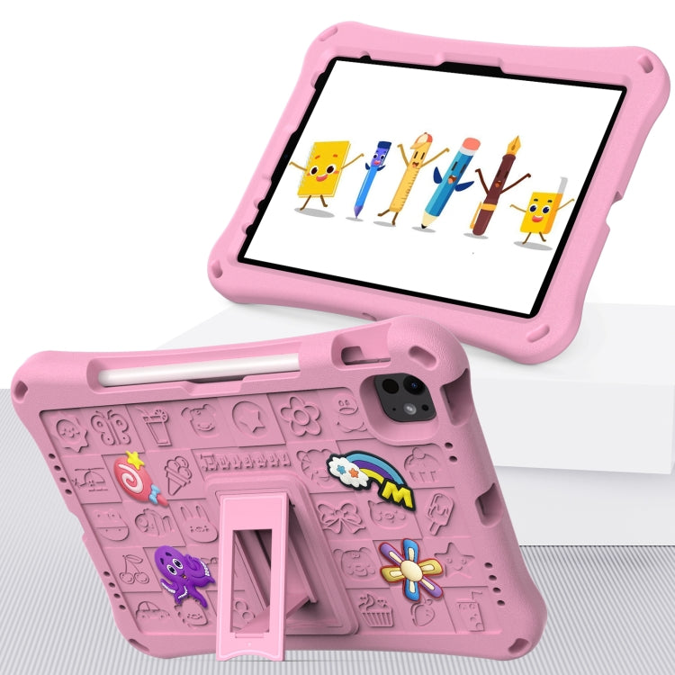 For iPad Air 11 2025 / 2024 Hi Baby EVA Full Body Tablet Case with Strap(Pink) - iPad Air 11 2025 / 2024 Cases by PMC TechLife | Online Shopping South Africa | PMC TechLife | Buy Now Pay Later Mobicred