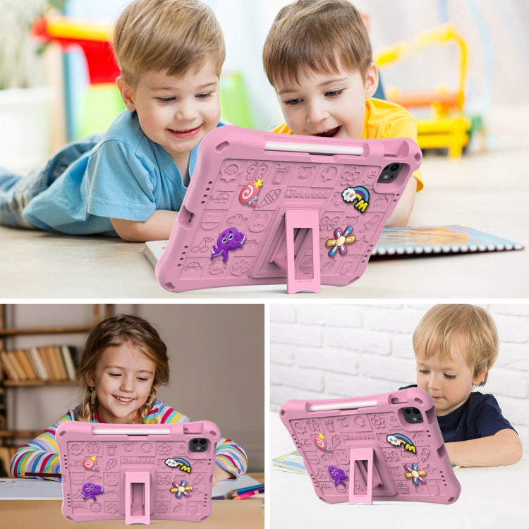 For iPad Pro 11 2024 Hi Baby EVA Full Body Tablet Case with Strap(Pink) - iPad Pro 11 2024 Cases by PMC TechLife | Online Shopping South Africa | PMC TechLife | Buy Now Pay Later Mobicred