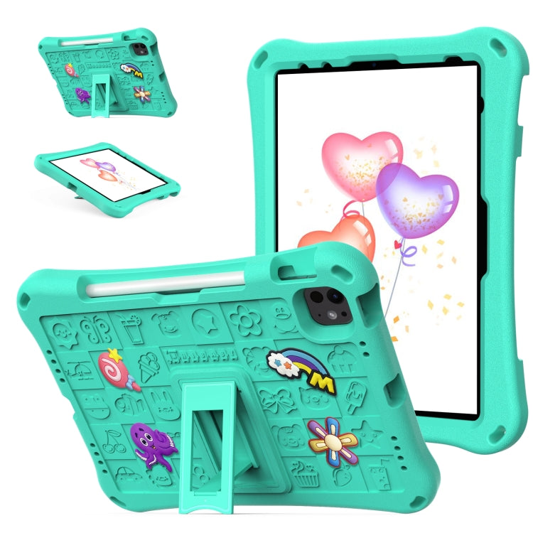 For iPad Pro 11 2024 Hi Baby EVA Full Body Tablet Case with Strap(Mint Green) - iPad Pro 11 2024 Cases by PMC TechLife | Online Shopping South Africa | PMC TechLife | Buy Now Pay Later Mobicred