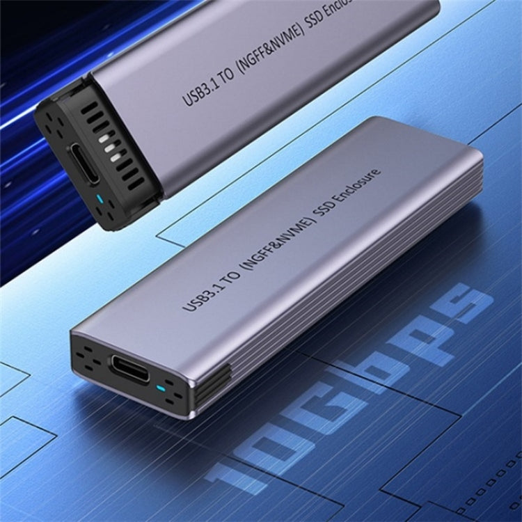 S186 Aluminum Alloy NVME M.2 External Hard Drive Enclosure USB3.1 10Gbps SATA SSD Case - free shipping - PMC TechLife - Order now!