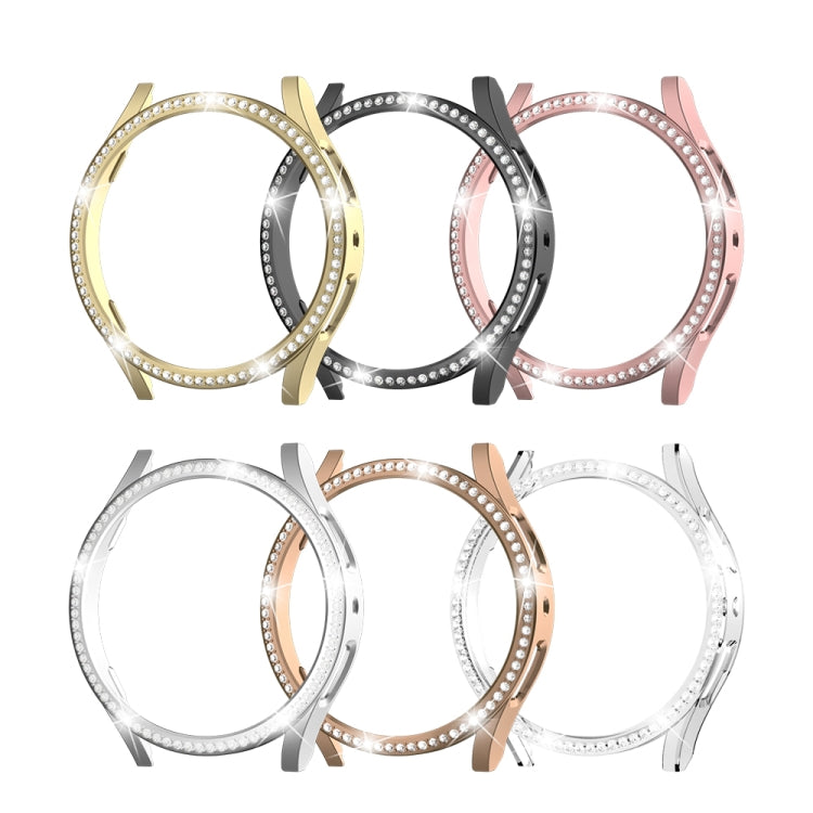 For Samsung Galaxy Watch 7 40mm Single Diamond Hollow PC Watch Protective Case(Transparent) - Watch Cases by PMC TechLife | Online Shopping South Africa | PMC TechLife | Buy Now Pay Later Mobicred