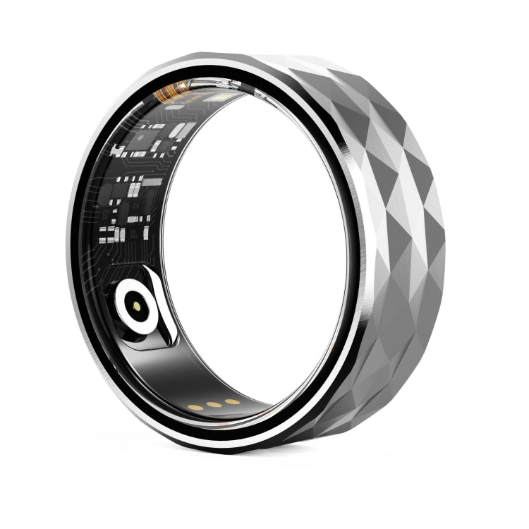 R12M SIZE 22 Smart Ring, Support Health Monitoring / Multiple Exercise Modes(Silver) - Smart Rings / Smart Telephones by PMC Jewellery | Online Shopping South Africa | PMC Jewellery | Buy Now Pay Later Mobicred