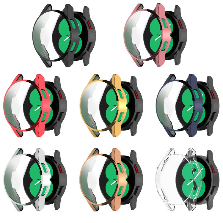 For Samsung Galaxy Watch FE 40mm Full Coverage TPU Electroplated Watch Protective Case(Sliver) - Watch Cases by PMC TechLife | Online Shopping South Africa | PMC TechLife | Buy Now Pay Later Mobicred