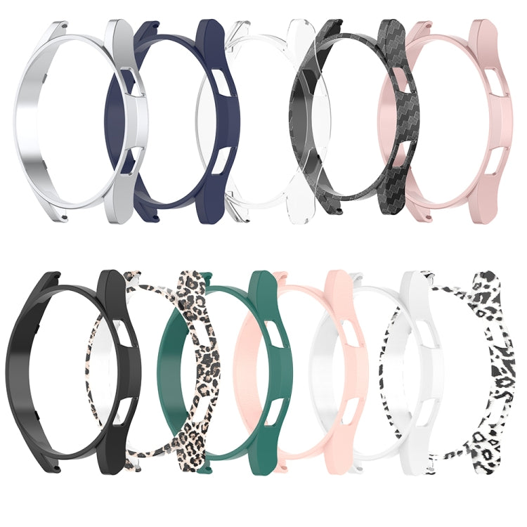For Samsung Galaxy Watch FE 40mm Half Pack Hollow PC Watch Protective Case(Black Hair Leopard) - Watch Cases by PMC TechLife | Online Shopping South Africa | PMC TechLife | Buy Now Pay Later Mobicred