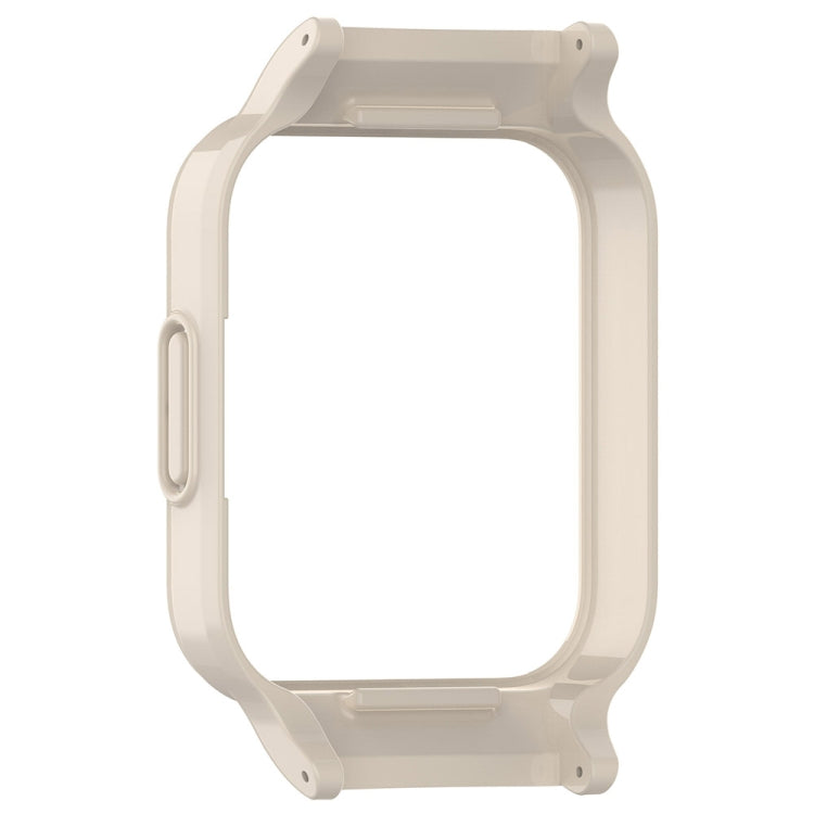 For Redmi Watch 3 Active Half Pack PC Watch Protective Case(Creamy White) - Watch Cases by PMC TechLife | Online Shopping South Africa | PMC TechLife | Buy Now Pay Later Mobicred