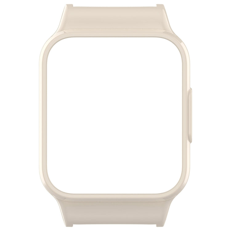 For Redmi Watch 3 Half Pack PC Watch Protective Case(Creamy White) - Watch Cases by PMC TechLife | Online Shopping South Africa | PMC TechLife | Buy Now Pay Later Mobicred