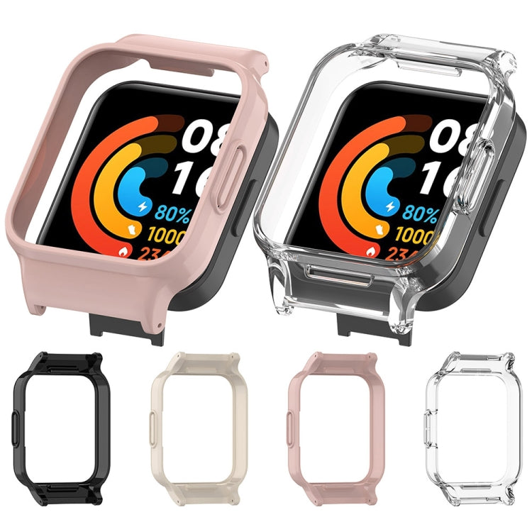 For Redmi Watch 2 Half Pack PC Watch Protective Case(Black) - Watch Cases by PMC TechLife | Online Shopping South Africa | PMC TechLife | Buy Now Pay Later Mobicred