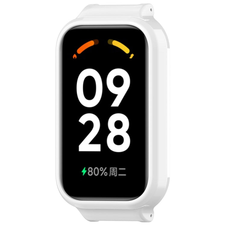 For Redmi Band 2 Half Pack PC Watch Protective Case(White) - Watch Cases by PMC TechLife | Online Shopping South Africa | PMC TechLife | Buy Now Pay Later Mobicred