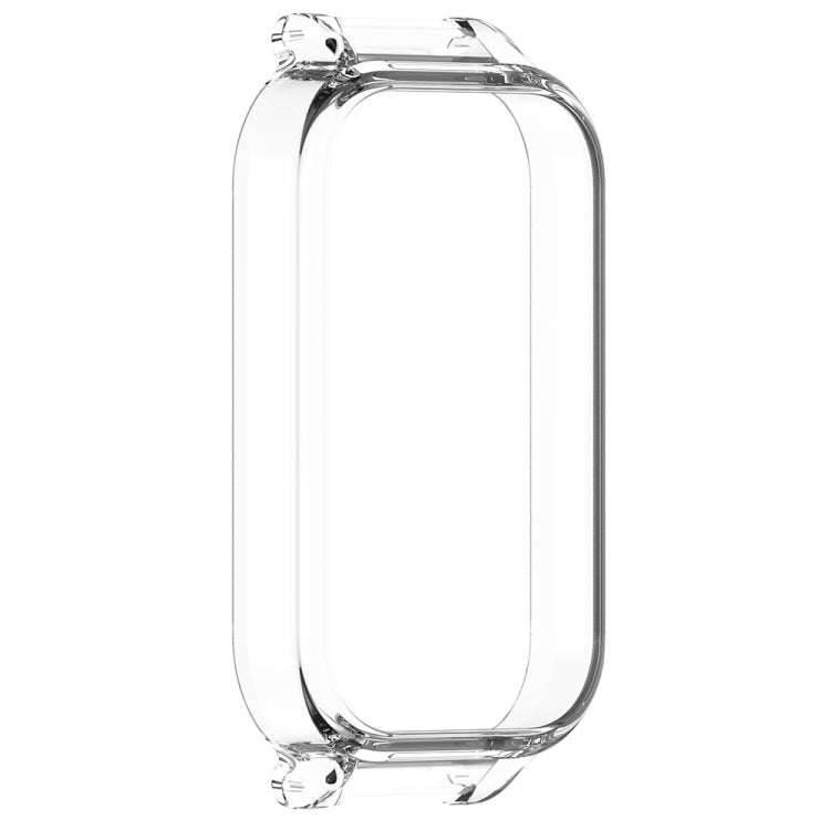 For Xiaomi Smart Band 8 Active Half Pack PC Watch Protective Case(Transparent White) - Watch Cases by PMC TechLife | Online Shopping South Africa | PMC TechLife | Buy Now Pay Later Mobicred