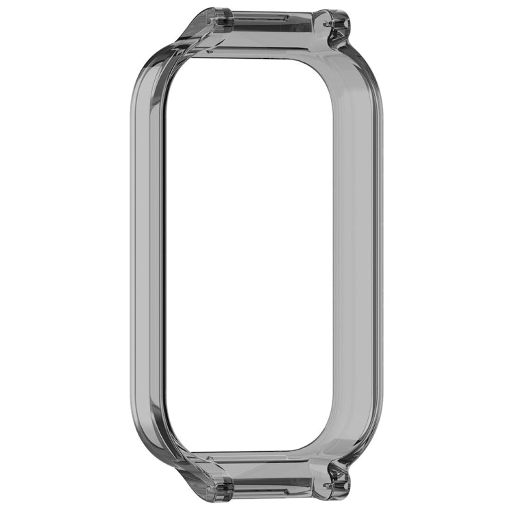 For Xiaomi Smart Band 8 Active Half Pack PC Watch Protective Case(Transparent Black) - Watch Cases by PMC TechLife | Online Shopping South Africa | PMC TechLife | Buy Now Pay Later Mobicred