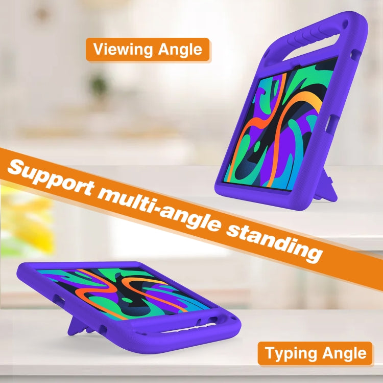 For iPad Pro 13 2024 Handle EVA Shockproof Tablet Case with Holder(Purple) - iPad Pro 13 2024 Cases by PMC TechLife | Online Shopping South Africa | PMC TechLife | Buy Now Pay Later Mobicred