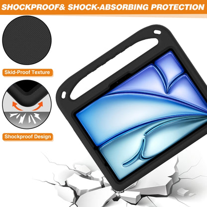 For iPad Air 11 / Pro 11 2024 Handle EVA Shockproof Tablet Case with Holder(Black) - iPad Air 11 2024 Cases by PMC Jewellery | Online Shopping South Africa | PMC Jewellery | Buy Now Pay Later Mobicred