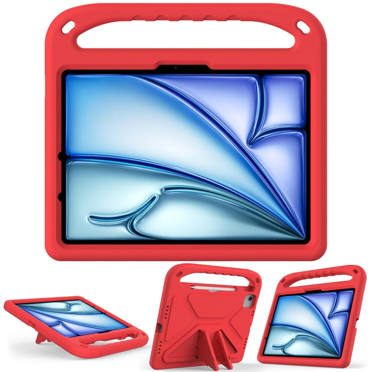 For iPad Air 11 / Pro 11 2024 Handle EVA Shockproof Tablet Case with Holder(Red) - iPad Air 11 2024 Cases by PMC Jewellery | Online Shopping South Africa | PMC Jewellery | Buy Now Pay Later Mobicred