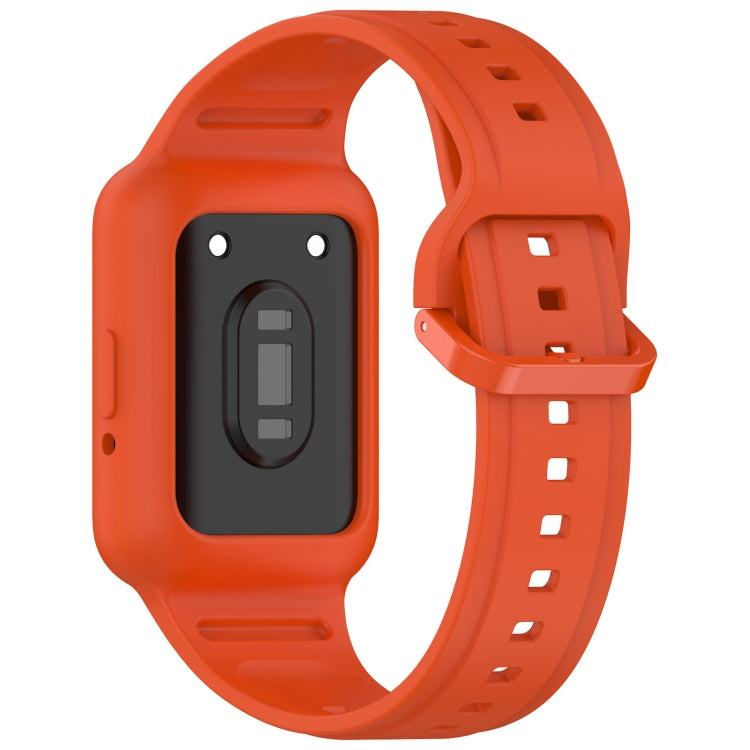 For Samsung Galaxy Fit3 Two Color Frame Integrated Silicone Watch Band(Orange) - free shipping - PMc TechLife - Order now!