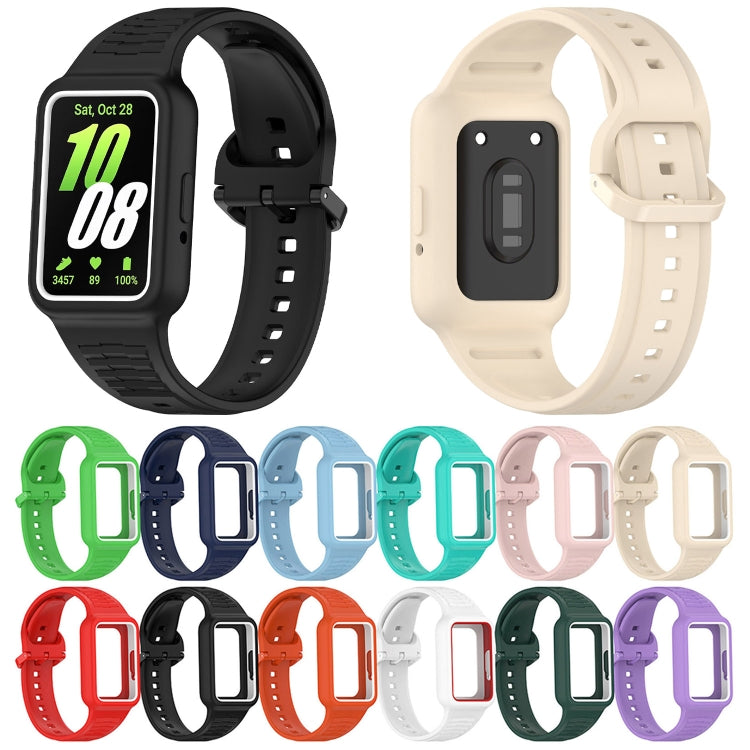 For Samsung Galaxy Fit3 Two Color Frame Integrated Silicone Watch Band(Light Pink) - free shipping - PMc TechLife - Order now!