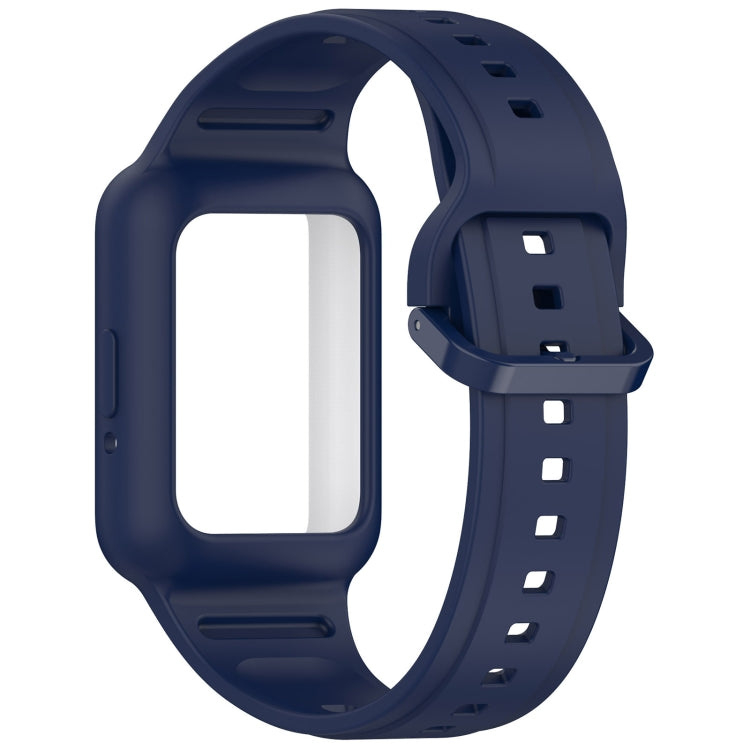 For  Huawei Band 9 NFC Two Color Frame Integrated Silicone Watch Band(Midnight Blue) - free shipping - PMc TechLife - Order now!