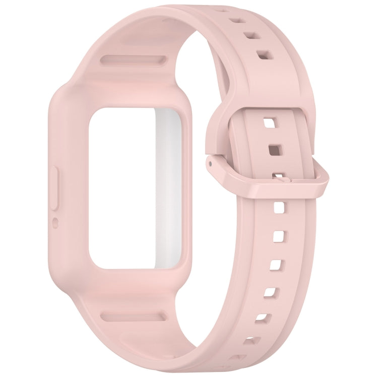 For  Huawei Band 9 Two Color Frame Integrated Silicone Watch Band(Light Pink) - free shipping - PMc TechLife - Order now!