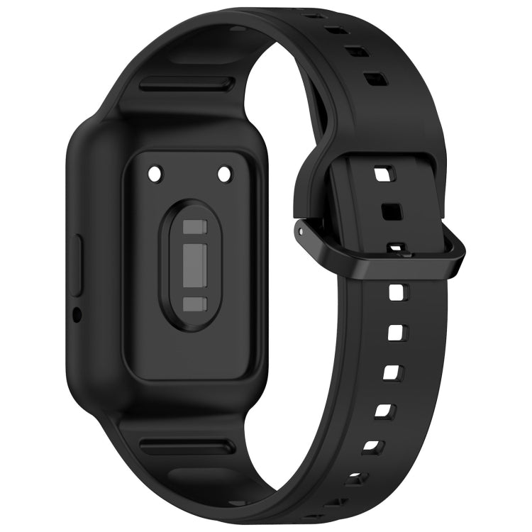 For  Huawei Band 8 NFC Two Color Frame Integrated Silicone Watch Band(Black) - free shipping - PMc TechLife - Order now!