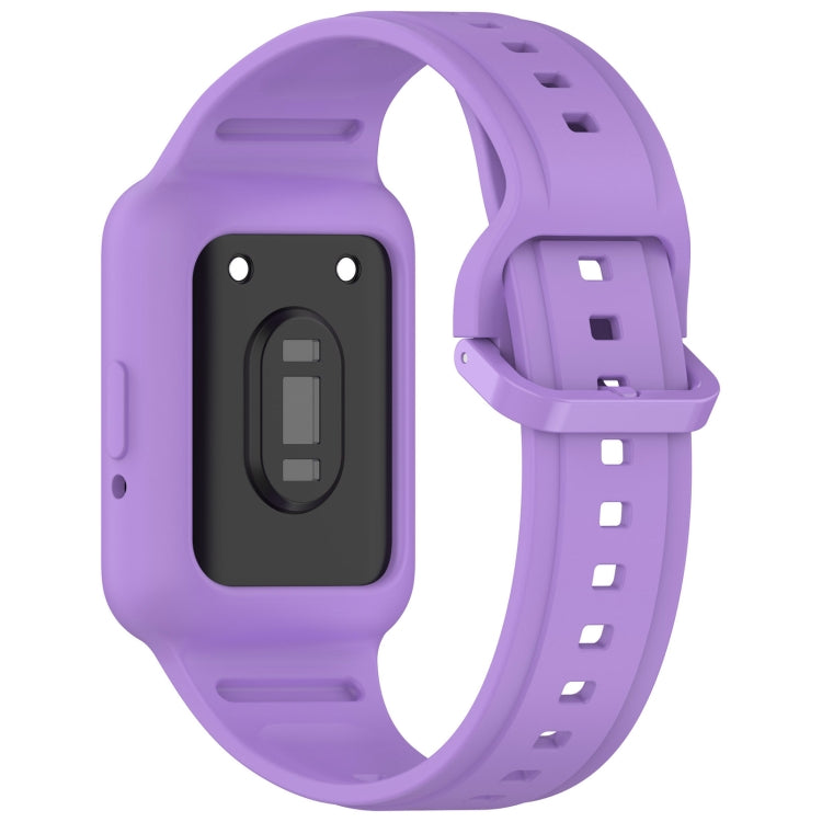 For  Huawei Band 8 Two Color Frame Integrated Silicone Watch Band(Purple) - free shipping - PMc TechLife - Order now!