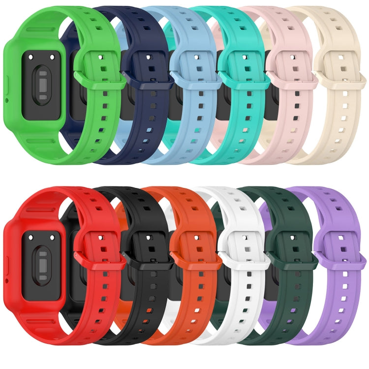 For  Huawei Band 9 Two Color Frame Integrated Silicone Watch Band(Black) - free shipping - PMc TechLife - Order now!