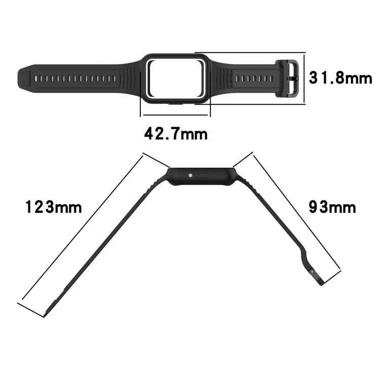 For  Huawei Band 9 Two Color Frame Integrated Silicone Watch Band(Light Pink) - free shipping - PMc TechLife - Order now!