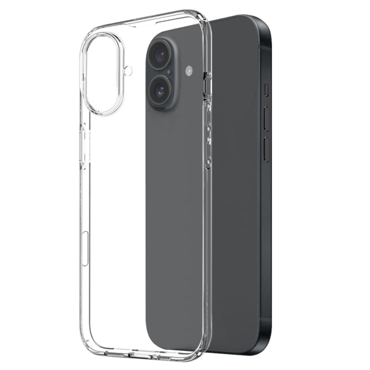 For iPhone 16 NORTHJO 2 in 1 TPU Phone Case Screen Protector Tempered Glass Film(Clear) - iPhone 16 Cases by NORTHJO | Online Shopping South Africa | PMC TechLife | Buy Now Pay Later Mobicred